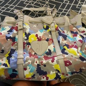 Juicy Couture Hobo Bag with separate insert make up bag - excellent condition